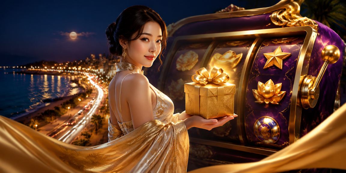 Thiếu nữ áo dài Phan Thiết bên giao diện slot game và thông tin giải thưởng